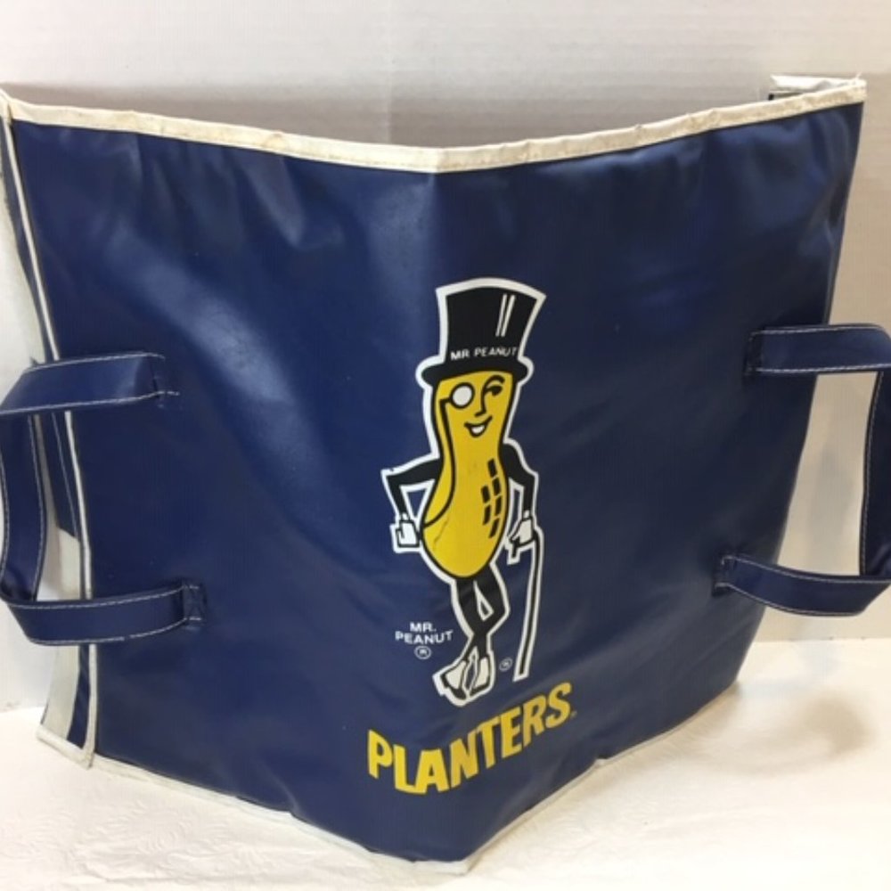 Mr Peanut Promotional Portable Vinyl Stadium Padded Seat Cushion Collectible